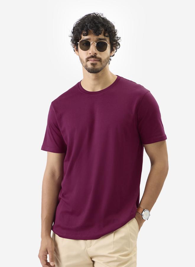 ذا سوليد ستور تيشيرت انترلوك سادة بأكمام قصيرة - Image 1